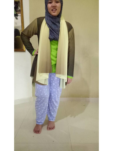 Photo 1 of cardigan tudung 2 in 1 TP-355001 
