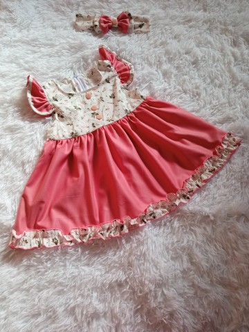 Photo 1 of Aisya Dress TP-1014001 Set Baby Dress with headband
