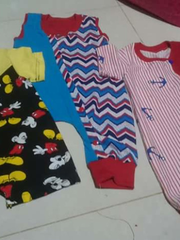 Photo 1 of Baby romper TP-488001 Customade baby romper ..fabric can be choose..