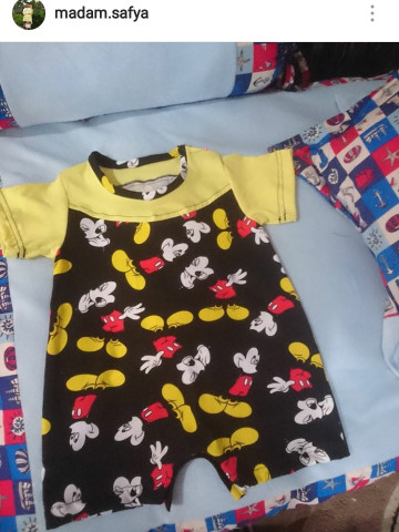 Photo 2 of Baby romper TP-488001 Customade baby romper ..fabric can be choose..