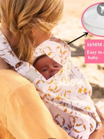 Photo 1 of Apron Menyusu Bayi (Nursing Cover) NC-1 Kain cotton direka khas untuk menyusu bayi serta selesa kerana tidak panas dan dapat melihat dari atas keadaan bayi ketika menyusu.