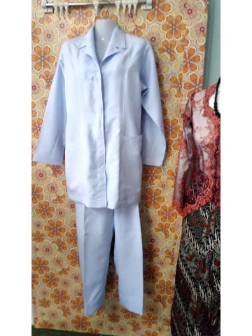 Photo 1 of Uniform jururawat TP-368004 Uniform jururawat 
Baju pada bahagian kolar dijahit seperti blazer