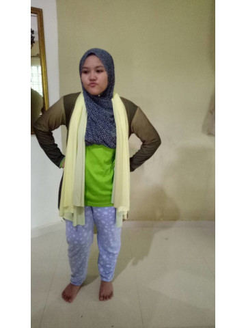 Photo 2 of cardigan tudung 2 in 1 TP-355001 